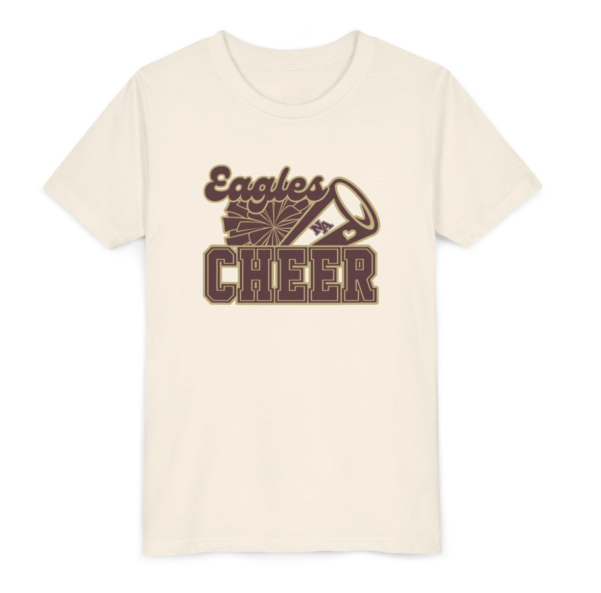 Youth Eagles Cheer Megaphone Graphic Soft Tee