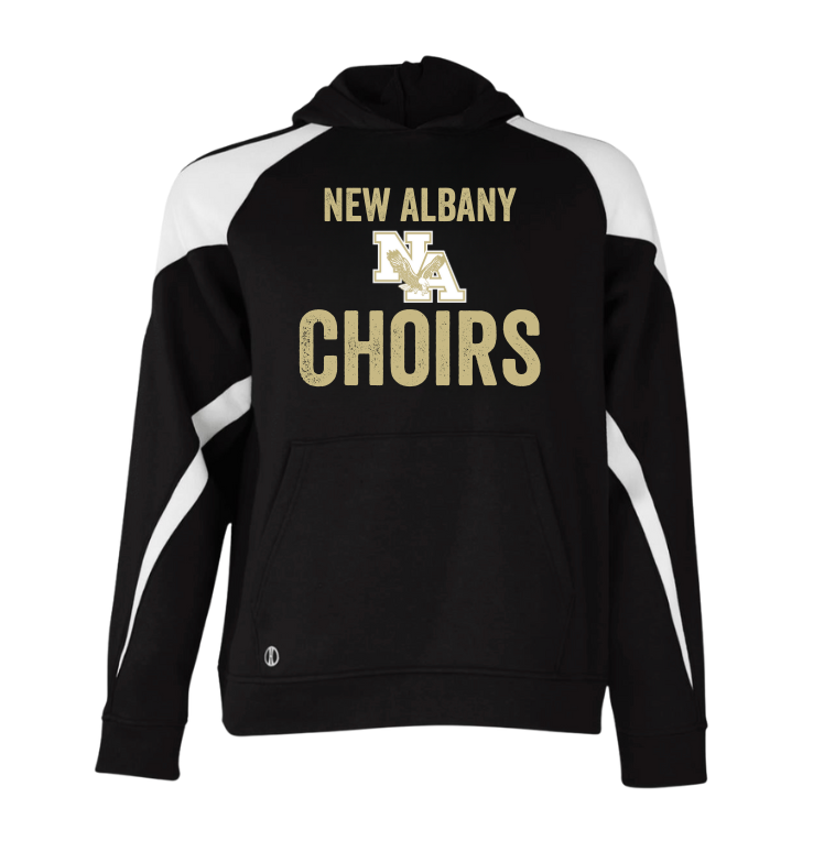 Adult Unisex Vintage Distressed New Albany Choirs Graphic Holloway Colorblock Fleece Hoodie