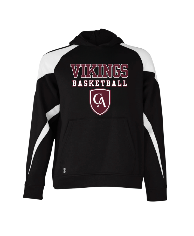 Adult Unisex Columbus Academy Vikings Basketball Graphic Holloway Colorblock Fleece Hoodie