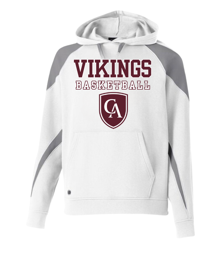 Adult Unisex Columbus Academy Vikings Basketball Graphic Holloway Colorblock Fleece Hoodie