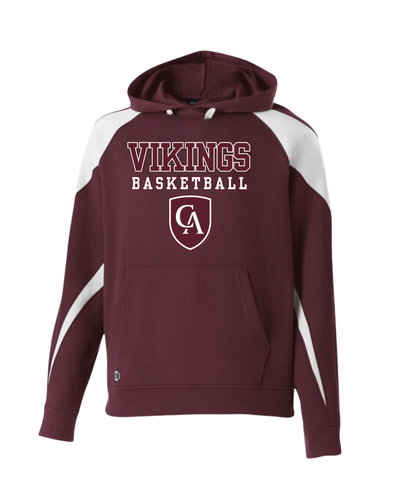 Adult Unisex Columbus Academy Vikings Basketball Graphic Holloway Colorblock Fleece Hoodie