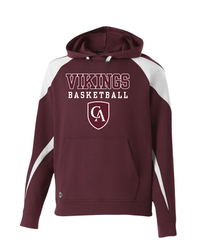 Adult Unisex Columbus Academy Vikings Basketball Graphic Holloway Colorblock Fleece Hoodie