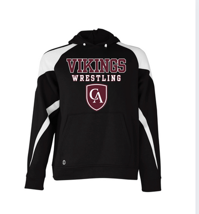 Adult Unisex Columbus Academy Vikings Wrestling Graphic Holloway Colorblock Fleece Hoodie