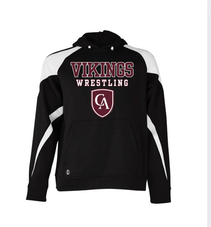 Adult Unisex Columbus Academy Vikings Wrestling Graphic Holloway Colorblock Fleece Hoodie