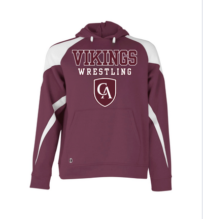 Adult Unisex Columbus Academy Vikings Wrestling Graphic Holloway Colorblock Fleece Hoodie