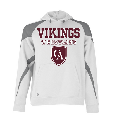 Adult Unisex Columbus Academy Vikings Wrestling Graphic Holloway Colorblock Fleece Hoodie