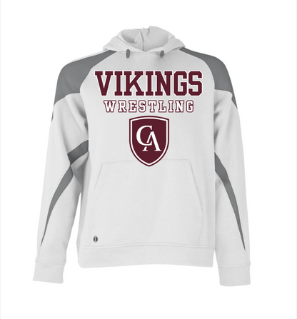 Adult Unisex Columbus Academy Vikings Wrestling Graphic Holloway Colorblock Fleece Hoodie