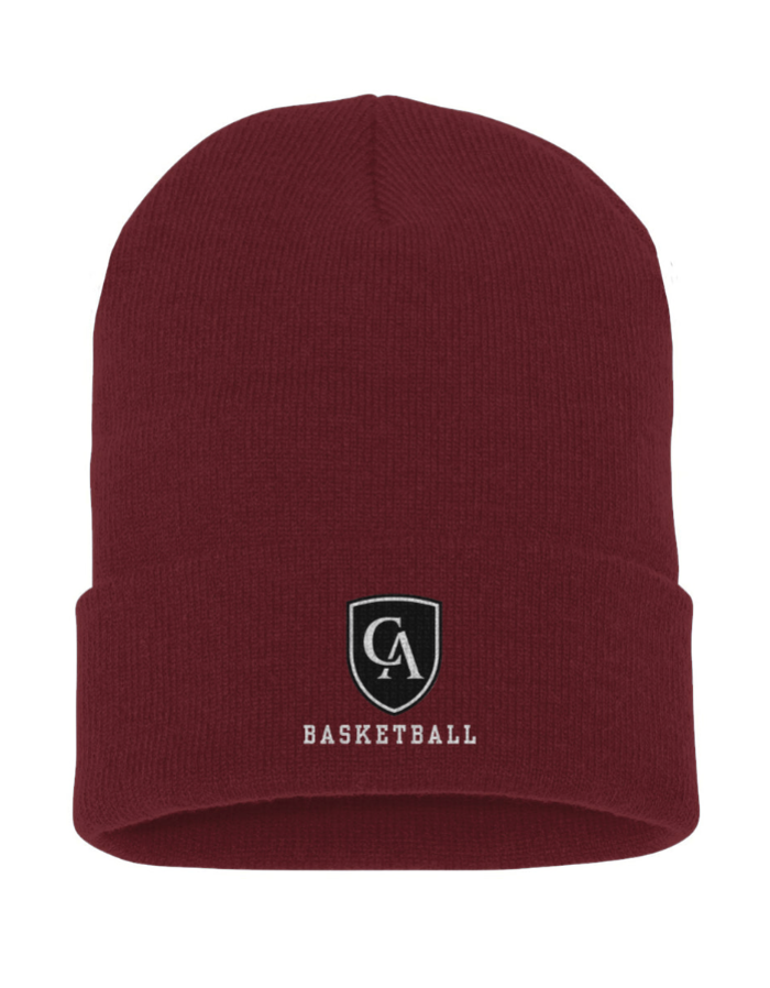 Adult Unisex Columbus Academy Vikings Basketball Embroidered Knit Hat