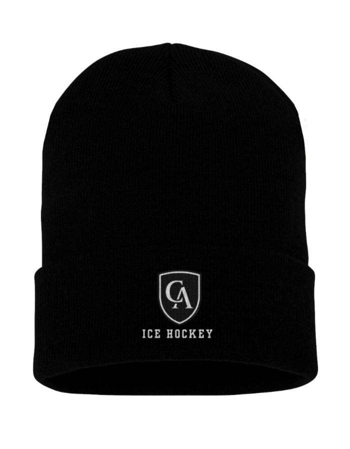 Adult Unisex Columbus Academy Vikings Ice Hockey Embroidered Knit Hat