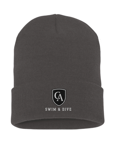 Adult Unisex Columbus Academy Vikings Swim & Dive Embroidered Knit Hat