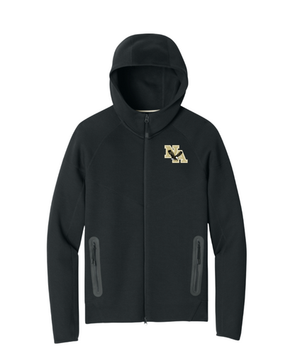 Adult Unisex Nike Tech Fleece Full Zip-Hoodie with Embroidered Classic Logo