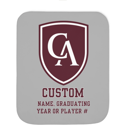 Columbus Academy Graphic So-Soft Sherpa Blanket - CUSTOMIZED