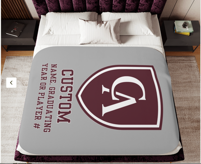 Columbus Academy Graphic So-Soft Sherpa Blanket - CUSTOMIZED