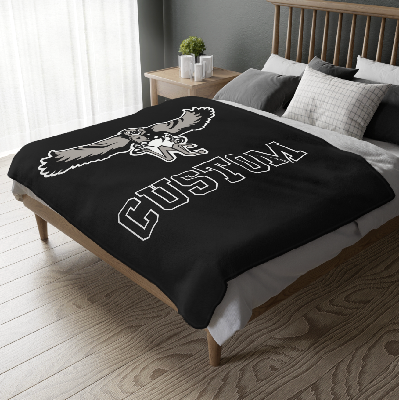 CUSTOMIZED Choose your Graphic Super Soft Reversible Velveteen Microfiber Blanket (Two-sided print) - Westerville Central Football