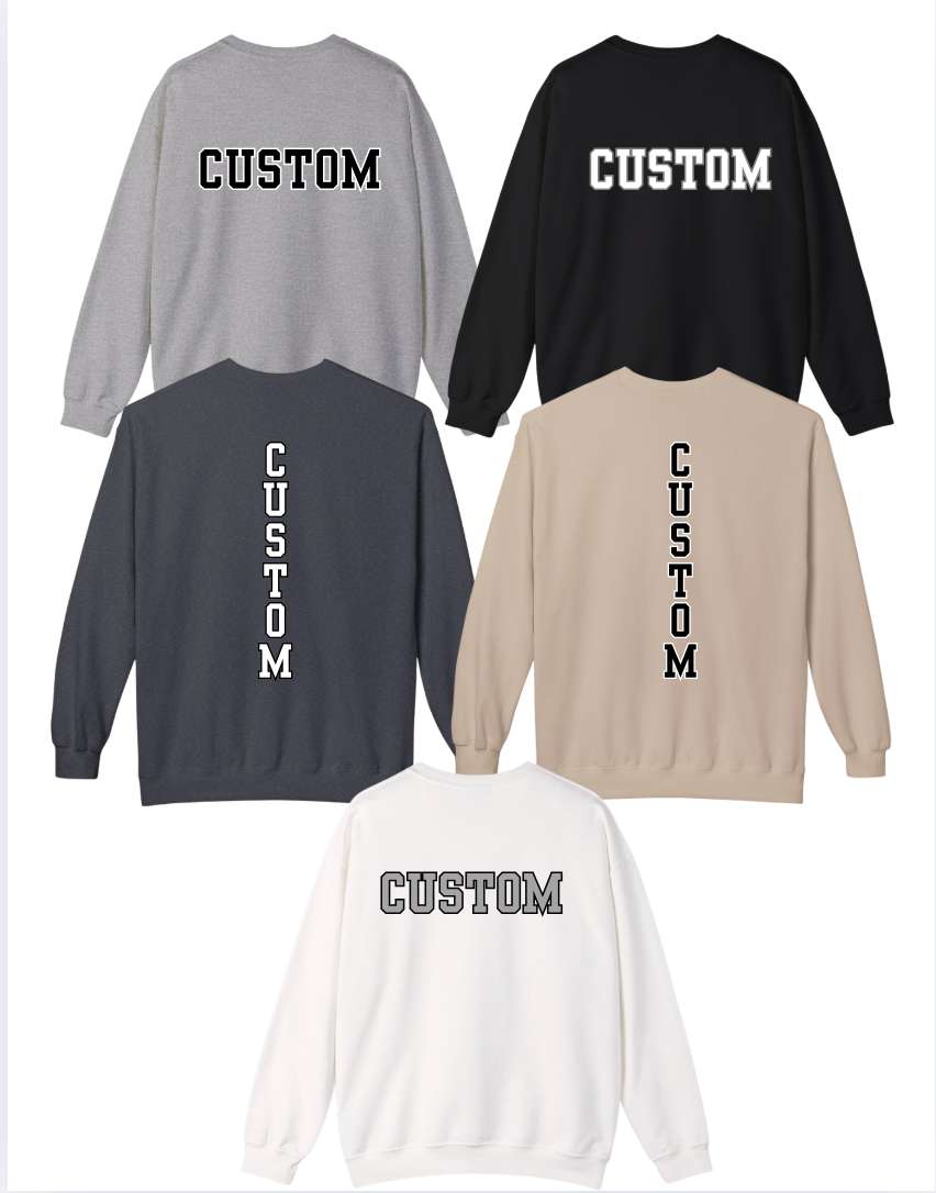 Adult Unisex Choose your Graphic Sweatshirt with Customized Back - Westerville Central Football