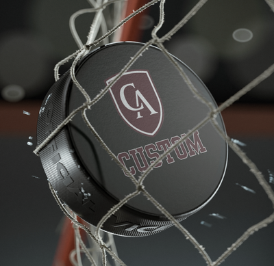 Columbus Academy Logo Hockey Puck - CUSTOMIZED