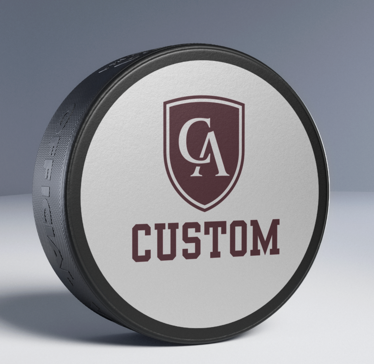 Columbus Academy Logo Hockey Puck - CUSTOMIZED