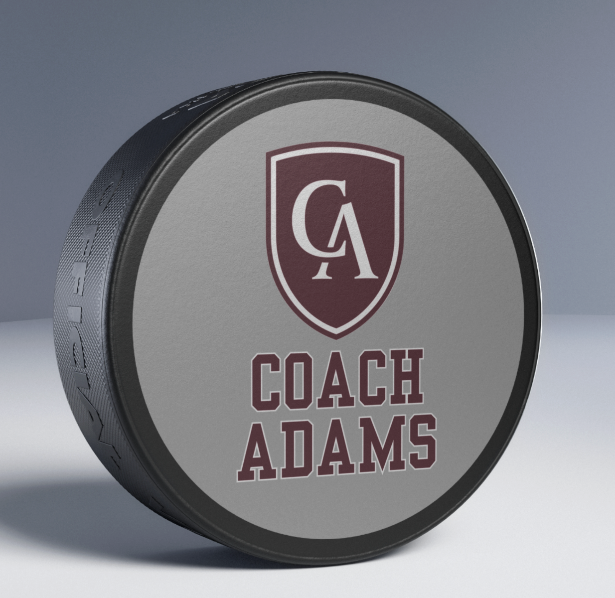 Columbus Academy Logo Hockey Puck - CUSTOMIZED