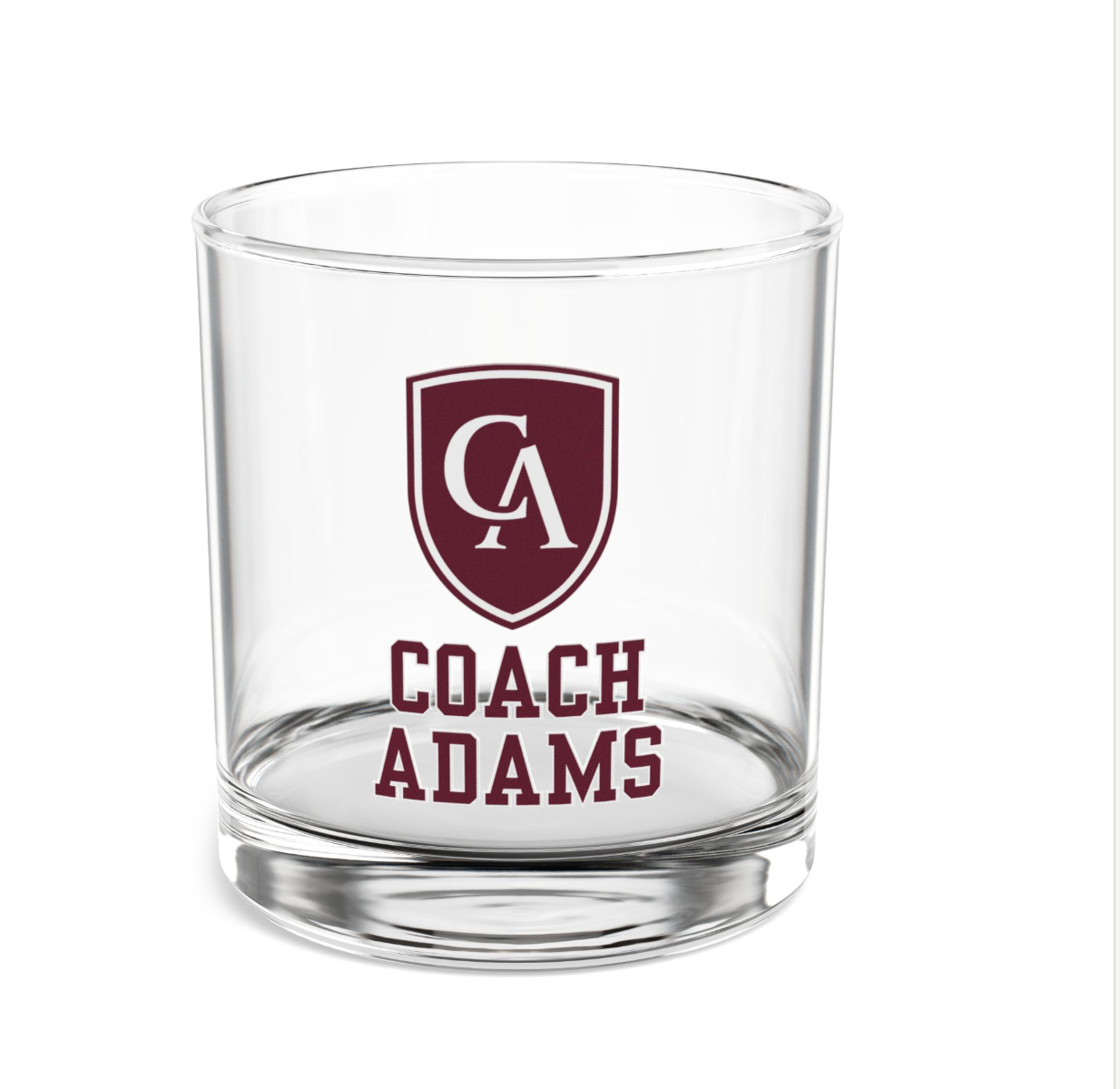 Columbus Academy Logo Graphic Rocks Glass - CUSTOMIZED
