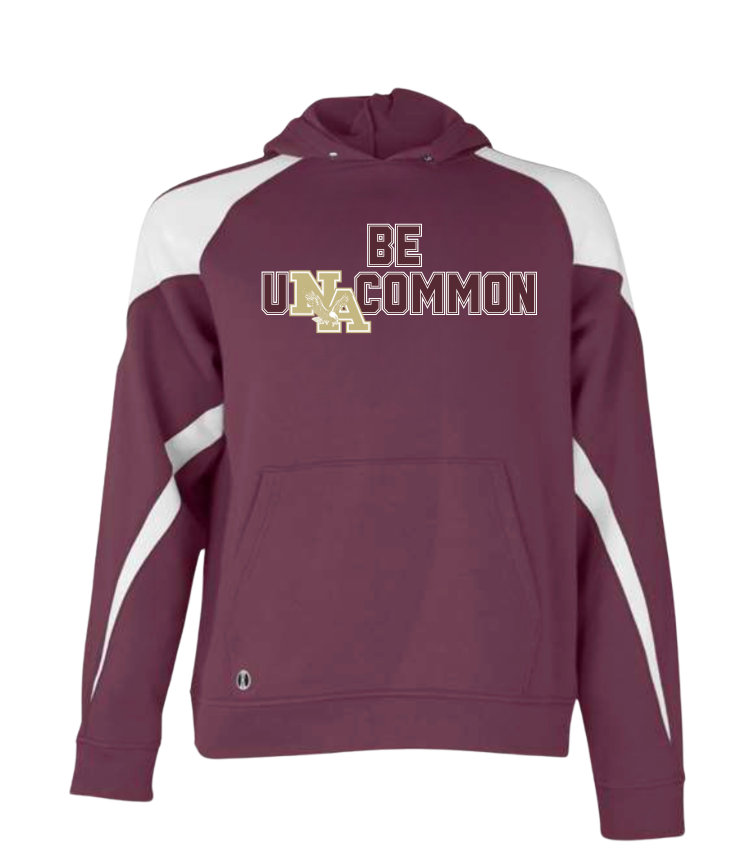 Adult Unisex Be Uncommon Basketball Graphic Holloway Colorblock Fleece Hoodie
