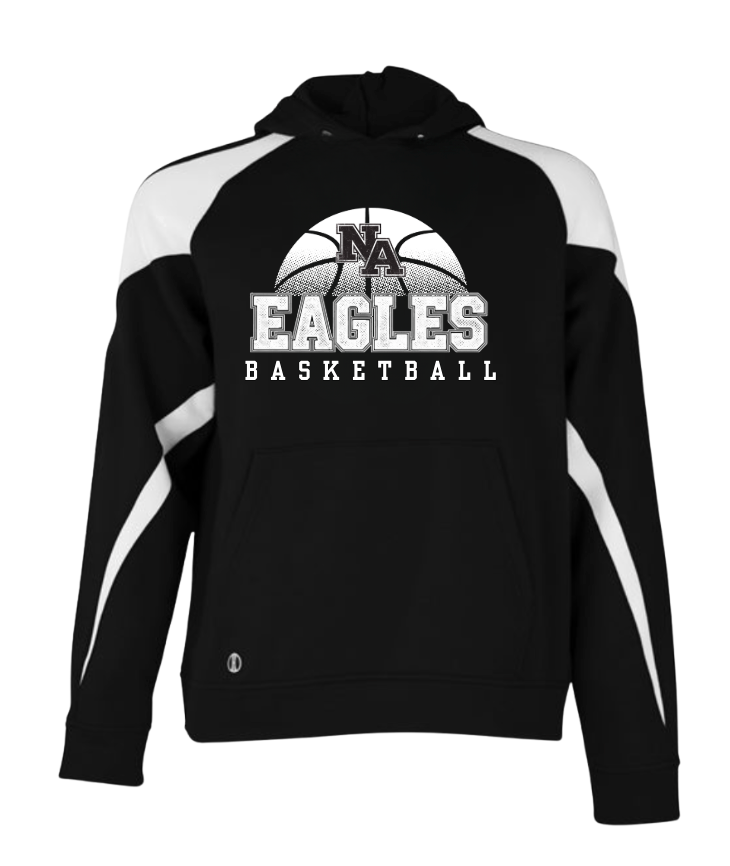 Adult Unisex New Albany Eagles Basketball Fast Break Graphic Holloway Colorblock Fleece Hoodie