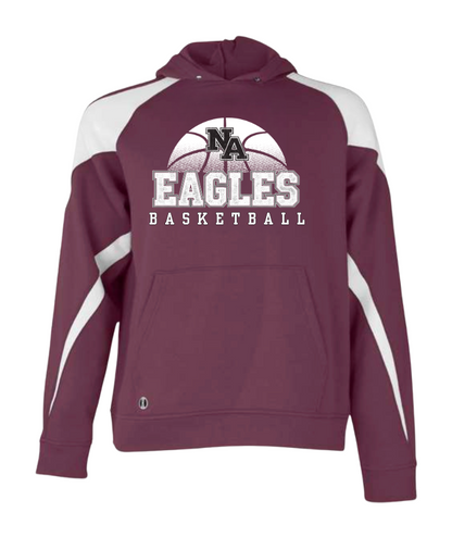 Adult Unisex New Albany Eagles Basketball Fast Break Graphic Holloway Colorblock Fleece Hoodie