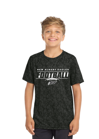 Youth New Albany Eagles Goal Line Graphic Short Sleeve Digi Camo Competitor Performance Tee