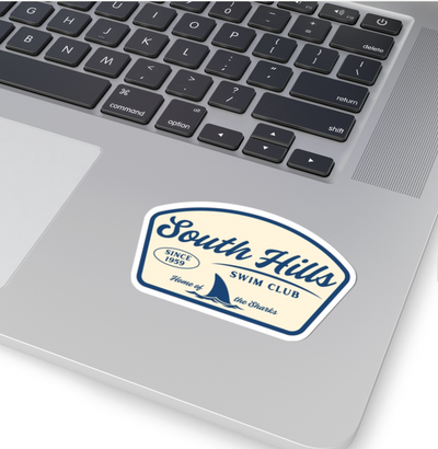 South Hills Swim Club Home of the Sharks Graphic Kiss-Cut Sticker