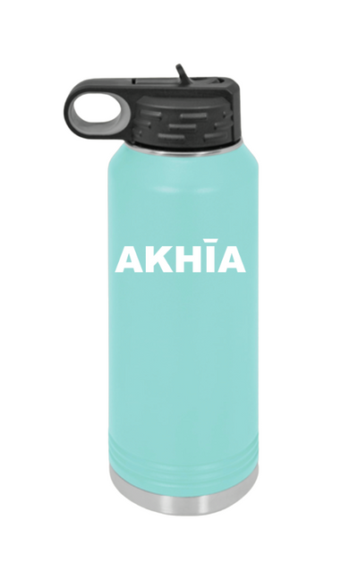 Polar Camel Brand Stainless Steel 20 oz. Waterbottle- White Akhia Logo