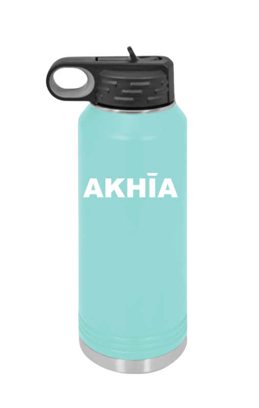 Polar Camel Brand Stainless Steel 20 oz. Waterbottle- White Akhia Logo