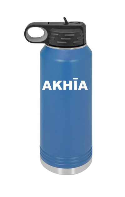Polar Camel Brand Stainless Steel 20 oz. Waterbottle- White Akhia Logo