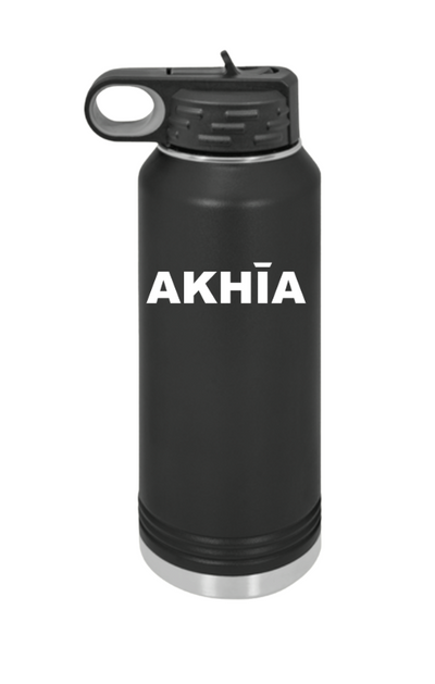 Polar Camel Brand Stainless Steel 20 oz. Waterbottle- White Akhia Logo