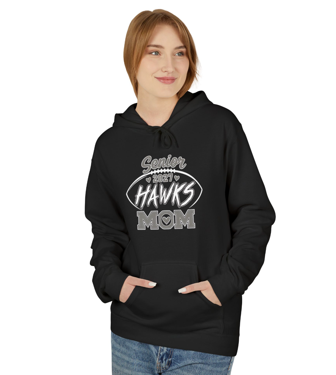 Westerville Central 2027 Senior Football Mom Graphic Hoodie