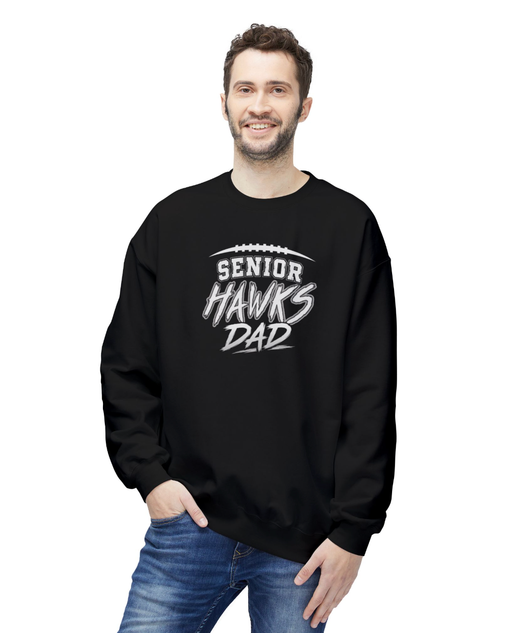 Westerville Central 2027 Senior Football Dad Graphic Crewneck Sweatshirt