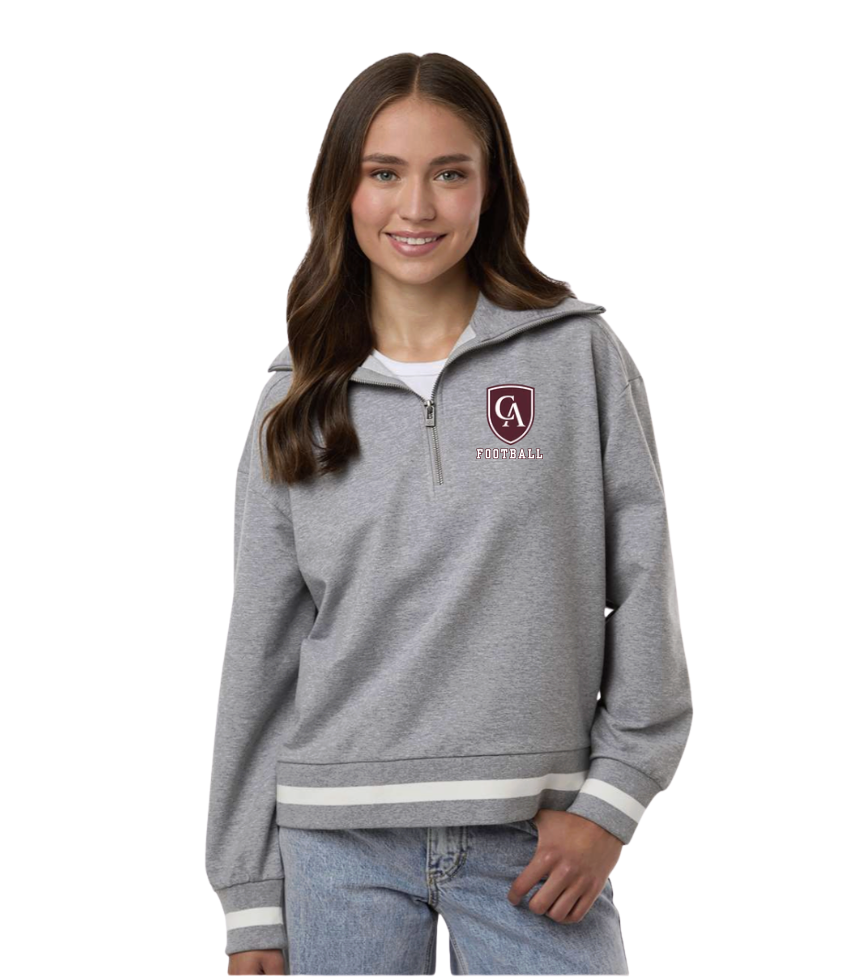 Women's Columbus Academy Football Graphic Heritage Prep Quarter-Zip Pullover