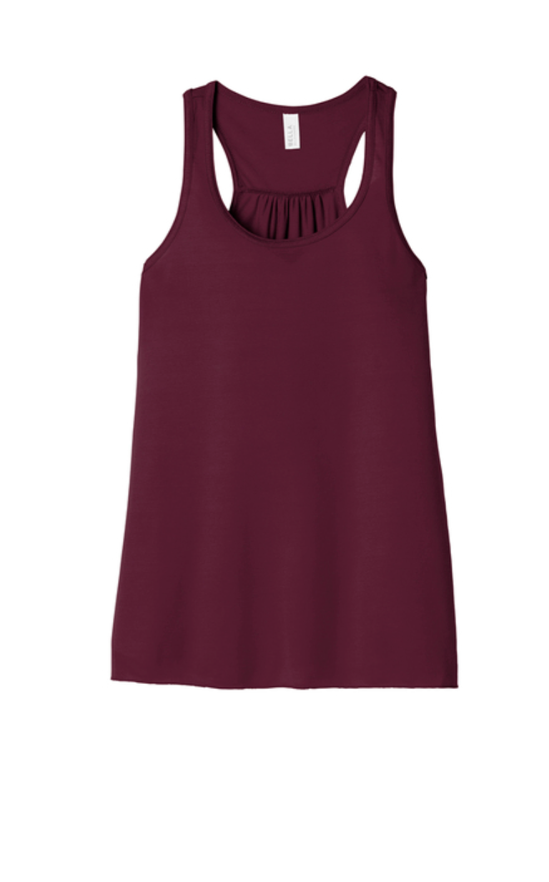 Women's NAHS Cheerleader Graphic Bella + Canvas Flowy Racerback Tank
