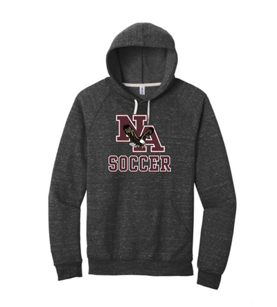 Adult Unisex New Albany Soccer Graphic Jerzees® Snow Heather French Terry Raglan Hoodie