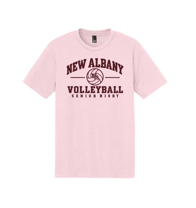 Adult Unisex NAHS Girls Volleyball Senior Night Graphic Short Sleeve Tee