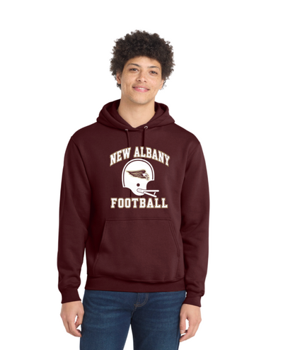 Adult Unisex New Albany Football Heritage Helmet Graphic Hoodie