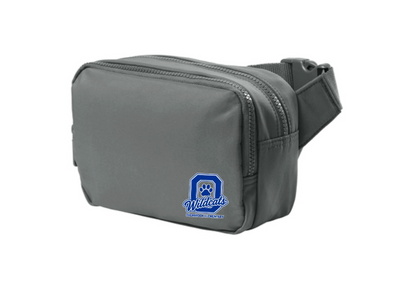 Overbrook Elementary Wildcats Block Letter Graphic Dual-Compartment Crossbody Bag