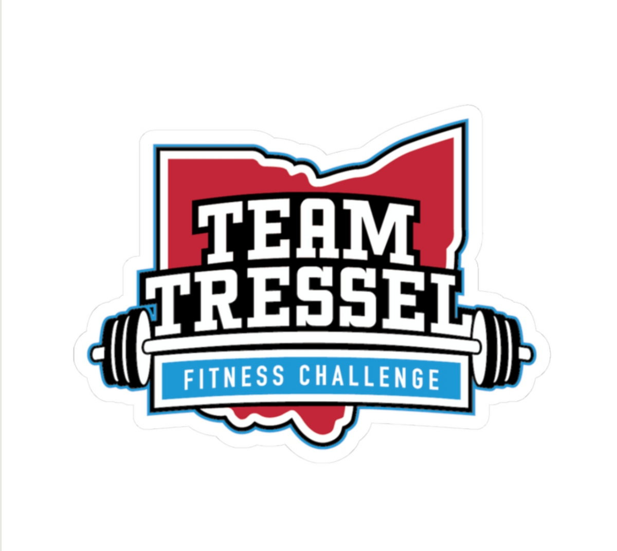 Team Tressel Fitness Challenge UV Sticker