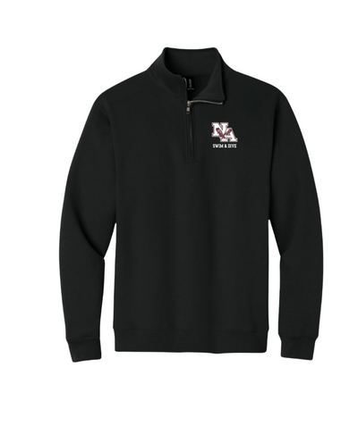 Adult Unisex New Albany Swim & Dive Senior Graphic Heavy Blend 1/4-Zip Sweatshirt