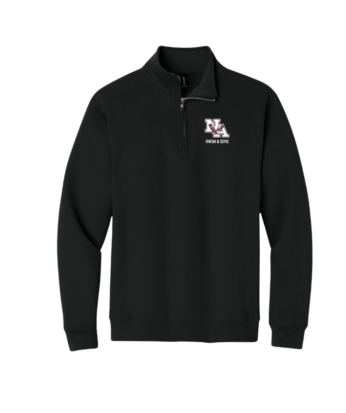 Adult Unisex New Albany Swim & Dive Senior Graphic Heavy Blend 1/4-Zip Sweatshirt