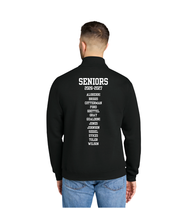 Adult Unisex New Albany Swim & Dive Senior Graphic Heavy Blend 1/4-Zip Sweatshirt