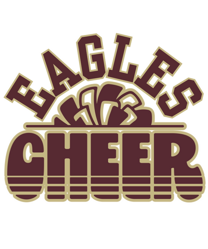 Adult Unisex Choose your Cheer Graphic Super Soft Short Sleeve Graphic Tee with Customized Back - New Albany Eagles