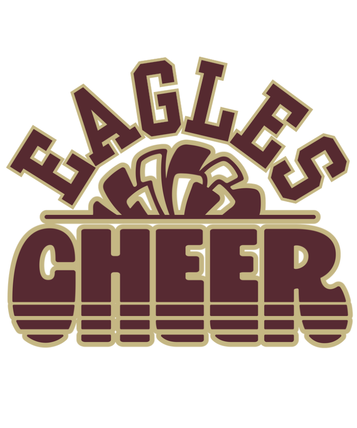 Youth Choose your Cheer Graphic Short Sleeve Graphic Tee with Customized Back - New Albany Eagles
