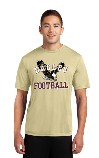 Adult Unisex Performance Flying Football Eagle Short Sleeve Graphic Tee