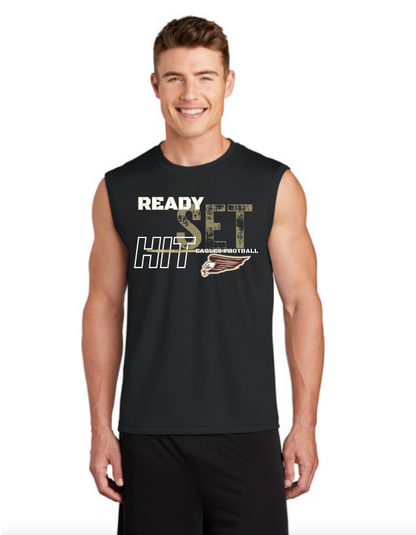 Men’s Ready Set Hit Football Competitor Sleeveless Sport-Wick Performance Tank