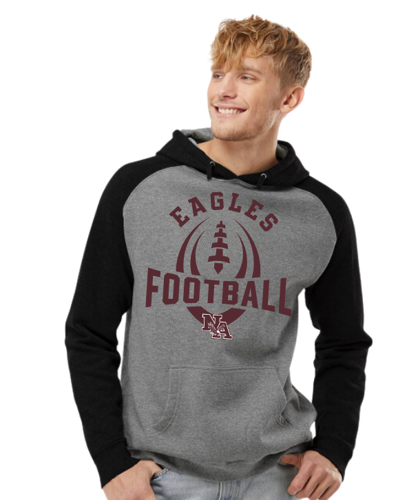 Adult Unisex Eagles Ultimate Football Raglan Hoodie Sweatshirt