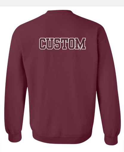 Youth Choose your Football Graphic Sweatshirt with Customized Back